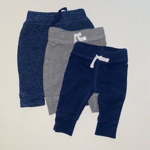 3 Pairs or Newborn Sweat pants